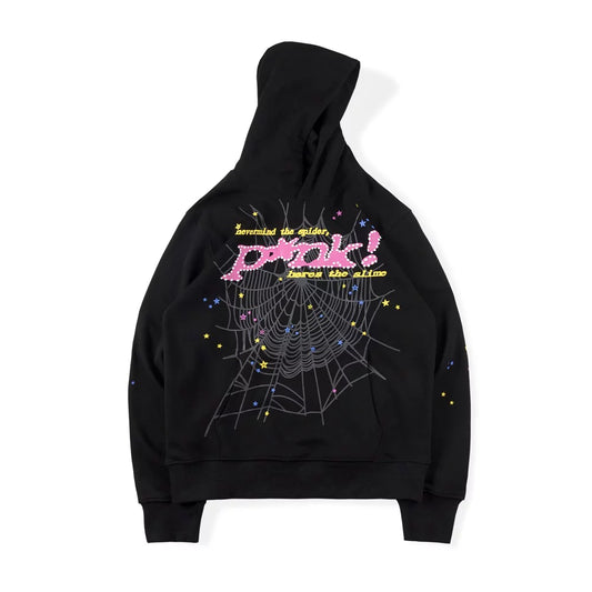Pink Sp5der Hoodie Logo