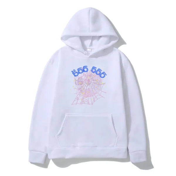 Sp5der Young Thug 555555 Angel Hoodies Men Women White