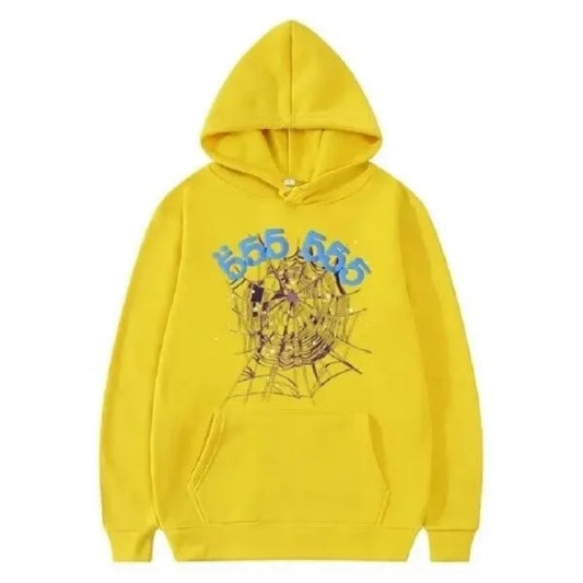 Sp5der 555555 Angel Number Hoodie Yellow