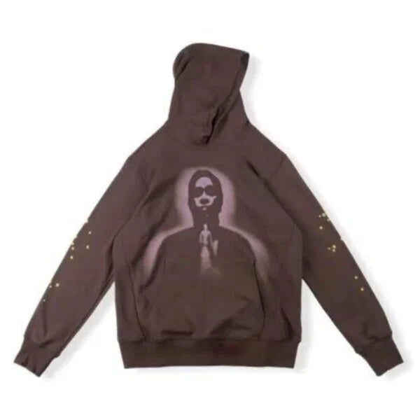 Sp5der Thug Hoodie Angel Brown