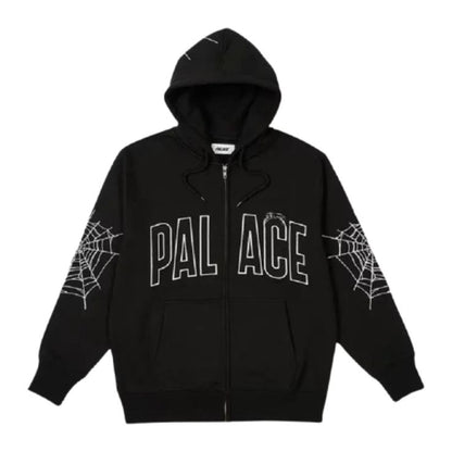 Sp5der Zip Hoodie Black Palace Logo