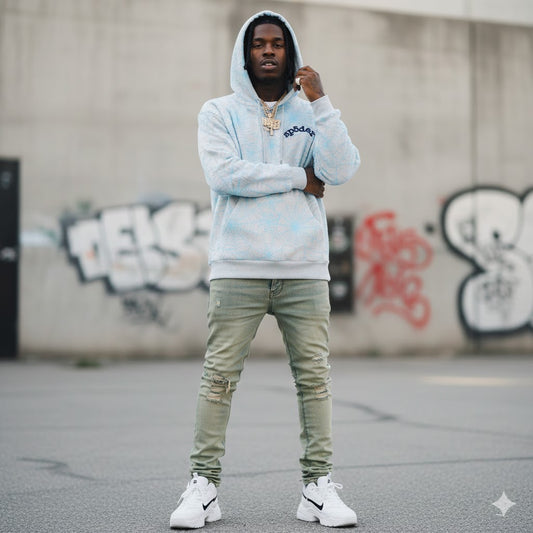 Sp5der AOP Web Hoodie Heather Grey