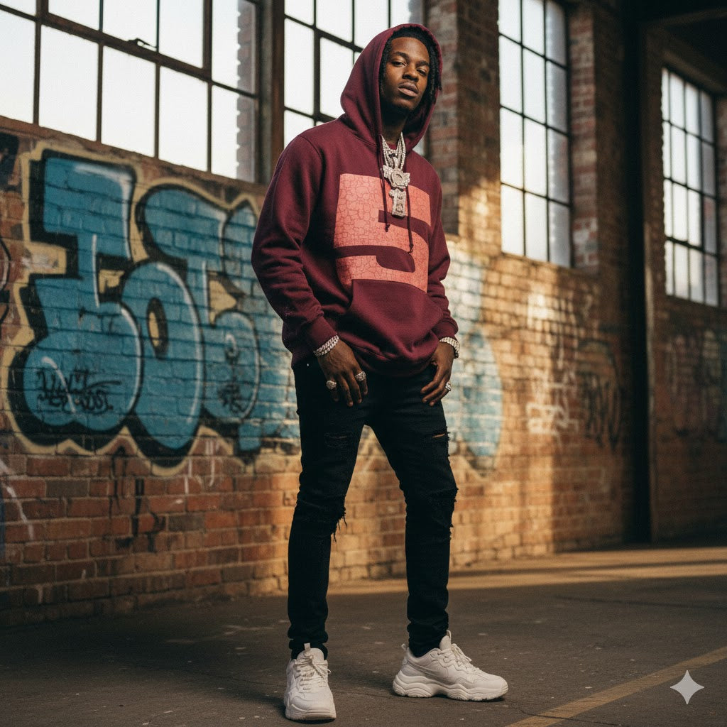 Sp5der Nocturnal Highway Hoodie Dark Purple