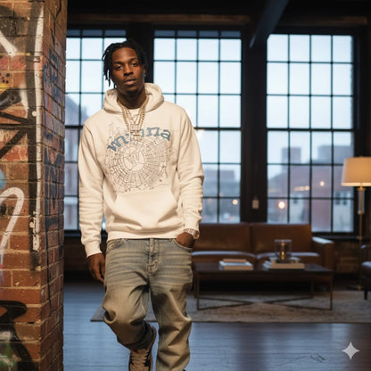 Sp5der x Gunnar Wunna Hoodie White