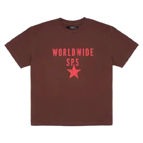 Oversized Worldwide SP5 Brown Sp5der T-Shirt